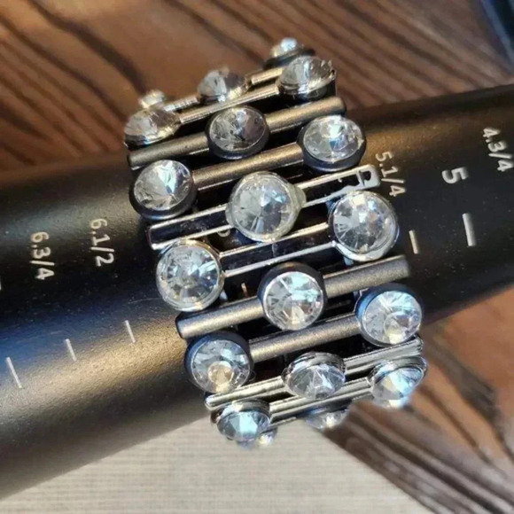 Mid Century Style Silver Gunmetal Gray - Picture 3 of 5